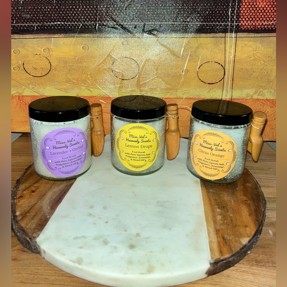 Miss.Val’s Heavenly Scents Other - 3 Set Foot Scrub with Pure Epson Salt by Miss.Val’s Heavenly Scents NWOT